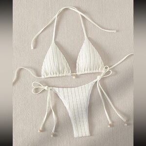 White-Beige Shein Bikini
